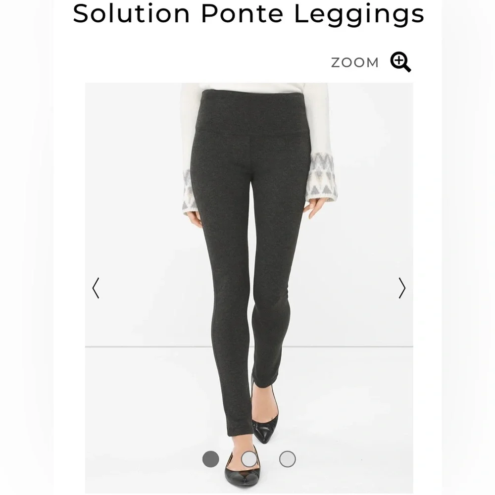 NWT WHBM Solution Ponte Leggings High Waist Grey - Picture 1 of 10